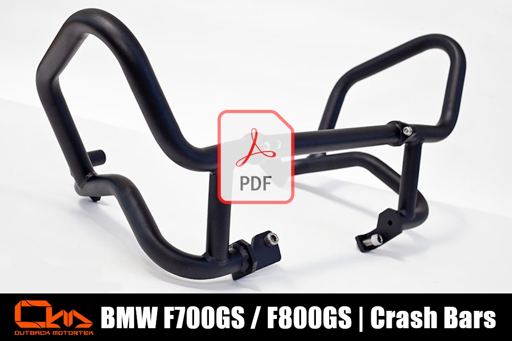 BMW F800GS Lower Crash Bars PDF Installation