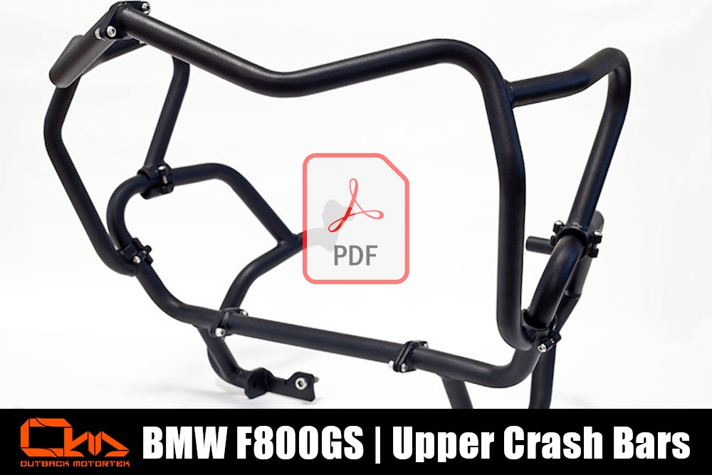 BMW F800GS Upper Crash Bars PDF Installation