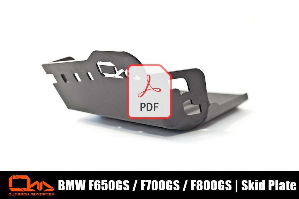 BMW F800GS Skid Plate PDF Installation