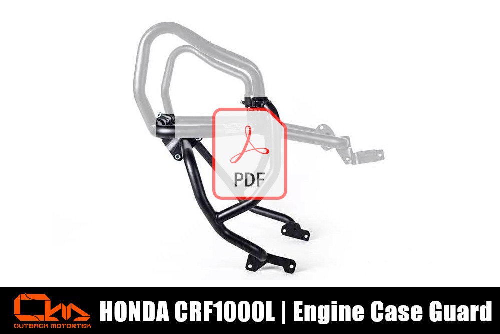 Honda CRF1000L Engine Case Guard PDF Installation