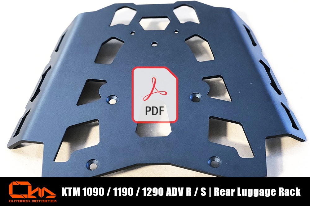 KTM 1090 / 1190 / 1290 Adventure R / S Rear Luggage Racks PDF Installation
