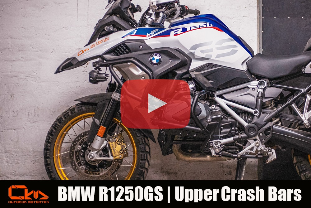 BMW R1250GS Upper Crash Bars Installation